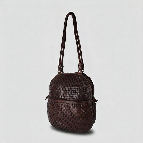SWC130 Modern Weave-Pattern Shoulder Bag