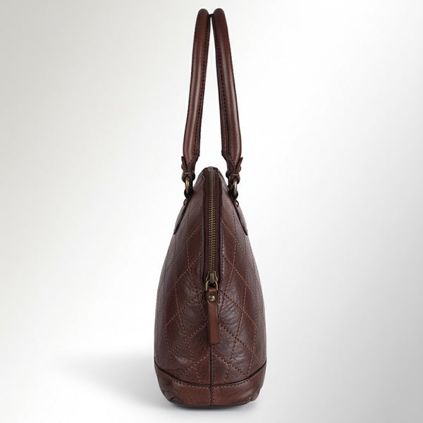 SWC123 Heritage Diamond-Stitch Dome Tote