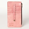 ADBG810 American Darling Pink Handcrafted Leather Card-Holder - Premium Full Grain Western Slim Wallet