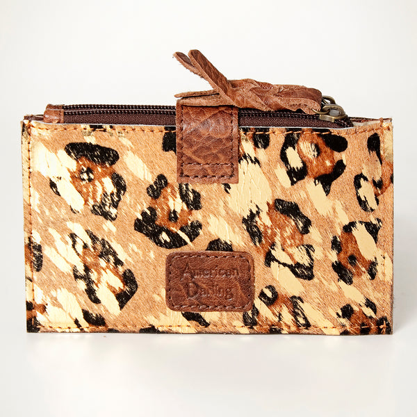 ADBG813 American Darling Hair-On Cowhide Card-Holder Bag with Leather Snap Strap