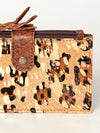 ADBG813 American Darling Hair-On Cowhide Card-Holder Bag with Leather Snap Strap