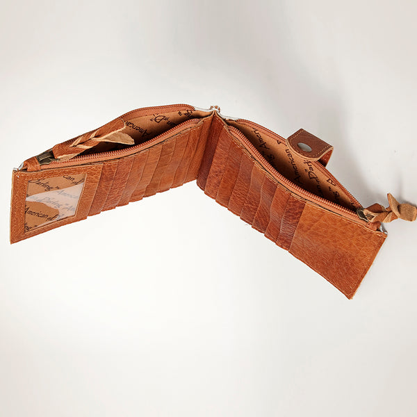 ADBG813 American Darling Hair-On Cowhide Card-Holder Bag with Leather Snap Strap