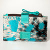ADBG813 American Darling Hair-On Cowhide Card-Holder Bag with Leather Snap Strap