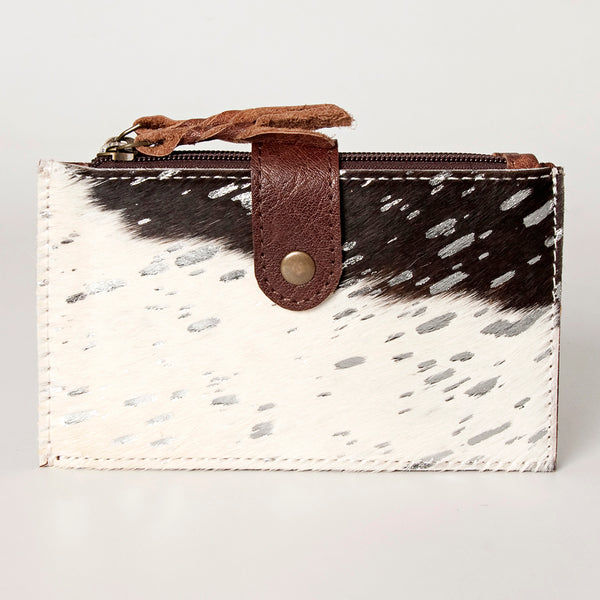 ADBG813 American Darling Hair-On Cowhide Card-Holder Bag with Leather Snap Strap