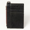 ADBG814 American Darling Genuine Leather Slim Card Holder Wallet with Zipper Pocket