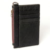 ADBG814 American Darling Genuine Leather Slim Card Holder Wallet with Zipper Pocket
