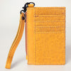 ADBG814 American Darling Genuine Leather Slim Card Holder Wallet with Zipper Pocket