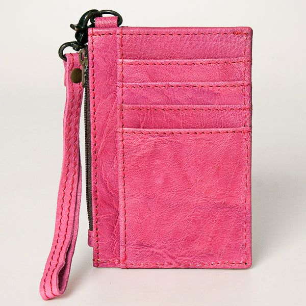 ADBG814 American Darling Handcrafted Genuine Leather Card Holder Wristlet Slim Minimalist Case