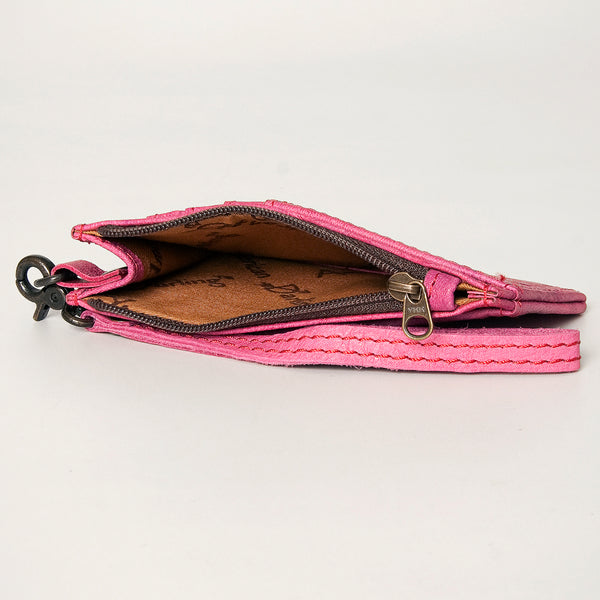 ADBG814 American Darling Handcrafted Genuine Leather Card Holder Wristlet Slim Minimalist Case