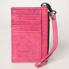 ADBG814 American Darling Handcrafted Genuine Leather Card Holder Wristlet Slim Minimalist Case