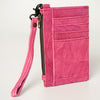 ADBG814 American Darling Handcrafted Genuine Leather Card Holder Wristlet Slim Minimalist Case