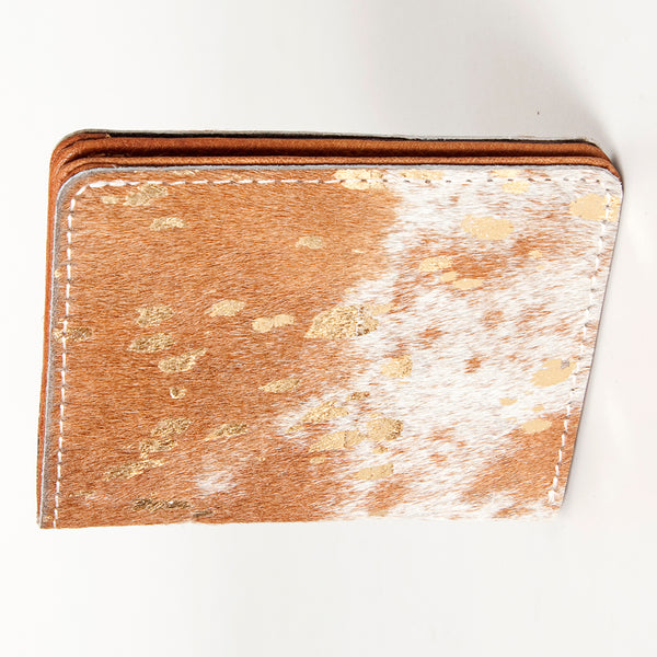 ADBG815 American Darling Handcrafted Leather Card-Holder with Authentic Hair-On Cowhide