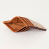 ADBG817 Handcrafted Hair on Hide Card Holder Pebbled Leather Western Slim Card Case