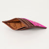 ADBG817 Handcrafted Hair on Hide Card Holder Pebbled Leather Western Slim Card Case
