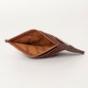 ADBG817 Handcrafted Hair on Hide Card Holder Pebbled Leather Western Slim Card Case