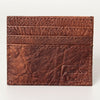 ADBG817 Handcrafted Hair on Hide Card Holder Pebbled Leather Western Slim Card Case