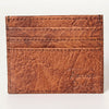 ADBG817 Handcrafted Hair on Hide Card Holder Pebbled Leather Western Slim Card Case