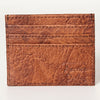 ADBG817 Handcrafted Hair on Hide Card Holder Pebbled Leather Western Slim Card Case