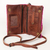 ADBG819 Pink Hair-on-Hide Crossbody Bag - American Darling Genuine Leather Wallet