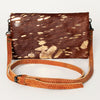 ADBG819 American Darling Handcrafted Leather Small Cross body Bag with Hair-On Cowhide
