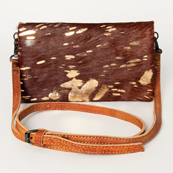 ADBG819 American Darling Handcrafted Leather Small Cross body Bag with Hair-On Cowhide