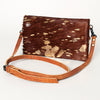 ADBG819 American Darling Handcrafted Leather Small Cross body Bag with Hair-On Cowhide