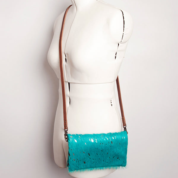 ADBG819 American Darling Handcrafted Leather Small Cross body Bag with Hair-On Cowhide