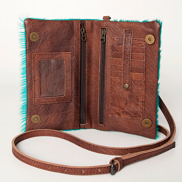 ADBG819 American Darling Handcrafted Leather Small Cross body Bag with Hair-On Cowhide