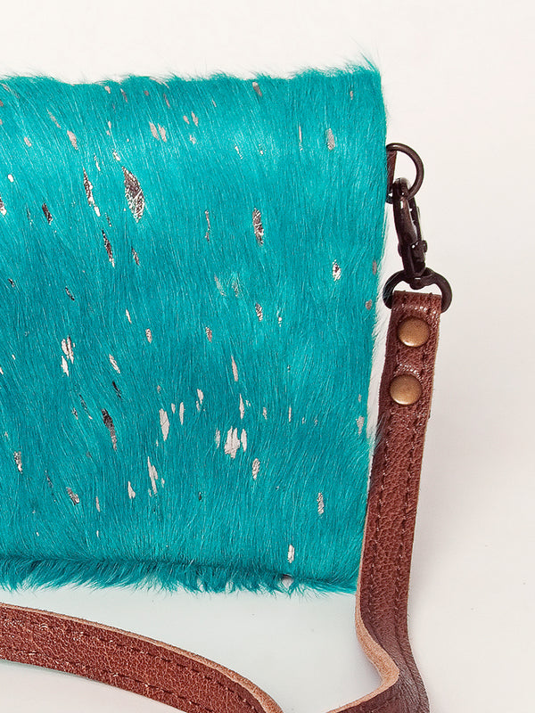 ADBG819 American Darling Handcrafted Leather Small Cross body Bag with Hair-On Cowhide