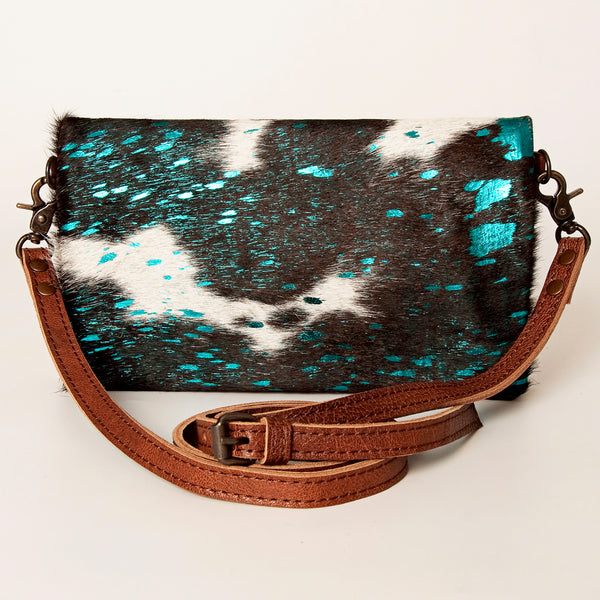 ADBG819 American Darling Handcrafted Leather Small Cross body Bag with Hair-On Cowhide