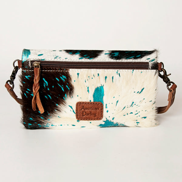 ADBG819 American Darling Handcrafted Leather Small Cross body Bag with Hair-On Cowhide