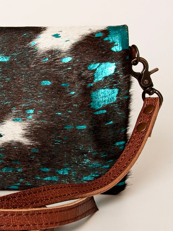ADBG819 American Darling Handcrafted Leather Small Cross body Bag with Hair-On Cowhide