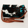 ADBG819 American Darling Handcrafted Leather Small Cross body Bag with Hair-On Cowhide