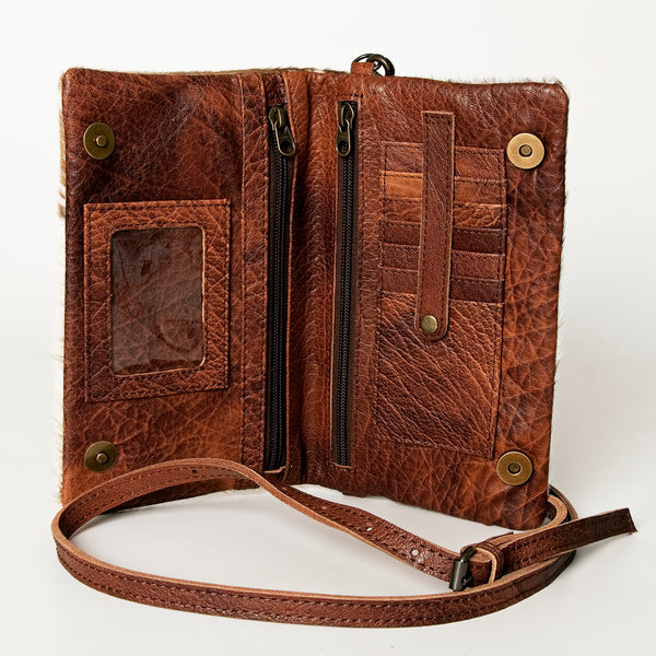ADBG819 American Darling Handcrafted Leather Small Cross body Bag with Hair-On Cowhide