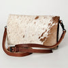ADBG819 American Darling Handcrafted Leather Small Cross body Bag with Hair-On Cowhide