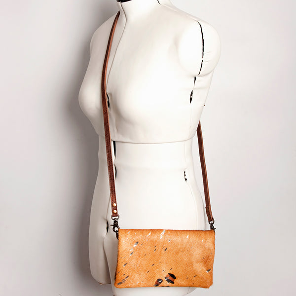 ADBG819 American Darling Handcrafted Leather Small Cross body Bag with Hair-On Cowhide