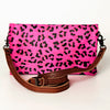ADBG819 Pink Hair-on-Hide Crossbody Bag - American Darling Genuine Leather Wallet