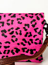 ADBG819 Pink Hair-on-Hide Crossbody Bag - American Darling Genuine Leather Wallet