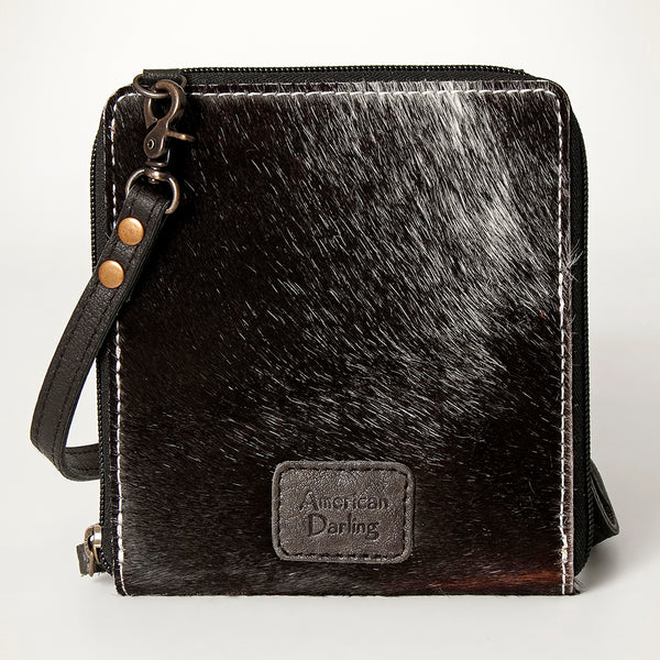 ADBG820 American Darling Handcrafted Leather Cross body Bag with Hair-On Cowhide