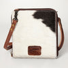 ADBG820 American Darling Handcrafted Leather Cross body Bag with Hair-On Cowhide
