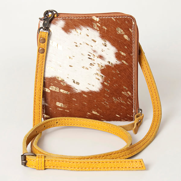 ADBG820 American Darling Handcrafted Leather Cross body Bag with Hair-On Cowhide