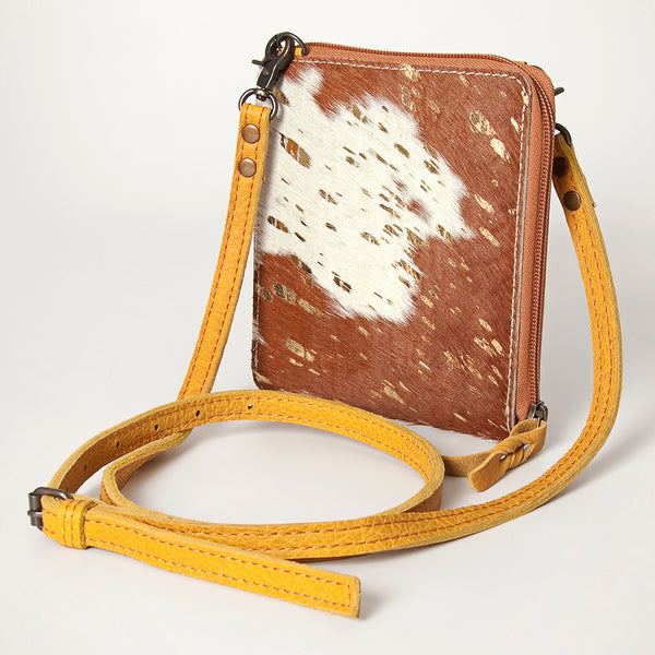 ADBG820 American Darling Handcrafted Leather Cross body Bag with Hair-On Cowhide
