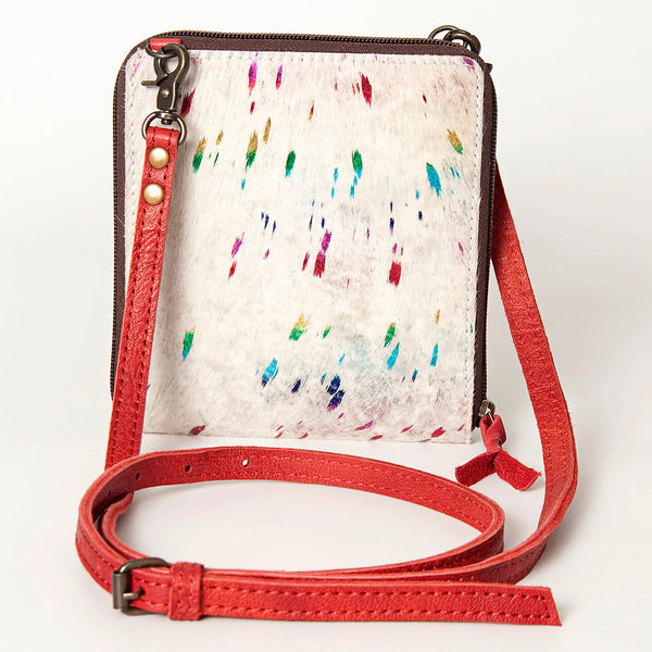 ADBG820 American Darling Handcrafted Leather Cross body Bag with Hair-On Cowhide