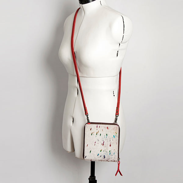 ADBG820 American Darling Handcrafted Leather Cross body Bag with Hair-On Cowhide