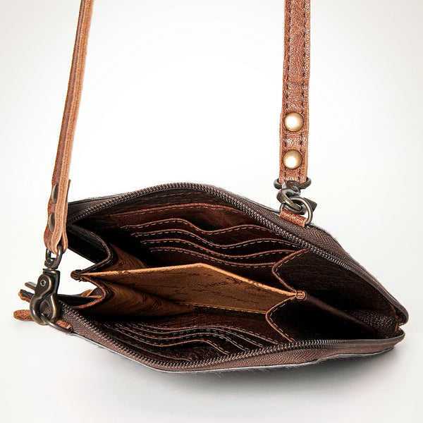 ADBG820 American Darling Handcrafted Leather Cross body Bag with Hair-On Cowhide