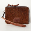 ADBG821 American Darling Handcrafted Leather Coin Purse with Authentic Hair-On Cowhide