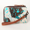 ADBG821 American Darling Handcrafted Leather Coin Purse with Authentic Hair-On Cowhide