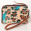 ADBG821 American Darling Handcrafted Leather Coin Purse with Authentic Hair-On Cowhide