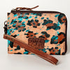 ADBG821 American Darling Handcrafted Leather Coin Purse with Authentic Hair-On Cowhide