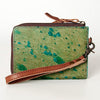 ADBG821 American Darling Handcrafted Leather Coin Purse with Authentic Hair-On Cowhide